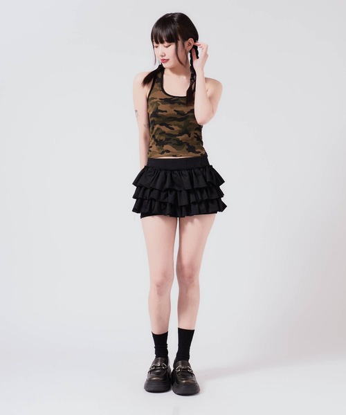 値下げしました。ninkompoop capacity tutuブラック PUMA プーマ キッズ ガールズ ハーフトップ 上下セット ショーツ