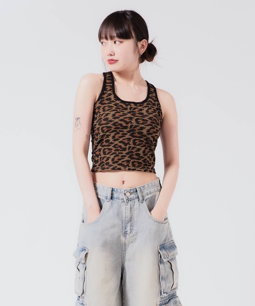 Greco tank top with all-over pattern / 総柄 グレコタンク