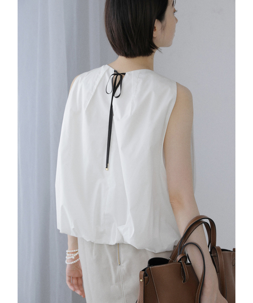 La TOTALITE(ラトータリテ)の「【洗える】バルーンブラウス(シャツ/ブラウス・レディース・ホワイト/ブラウン・FREE)」の11枚目の写真