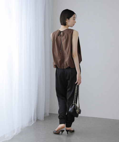 La TOTALITE(ラトータリテ)の「【洗える】バルーンブラウス(シャツ/ブラウス・レディース・ホワイト/ブラウン・FREE)」の14枚目の写真