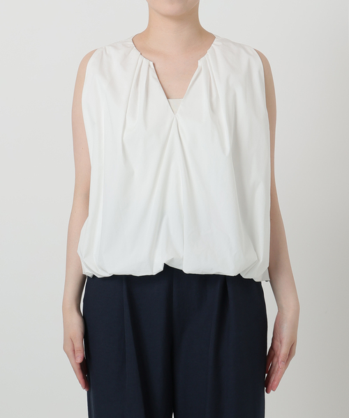 La TOTALITE(ラトータリテ)の「【洗える】バルーンブラウス(シャツ/ブラウス・レディース・ホワイト/ブラウン・FREE)」の21枚目の写真