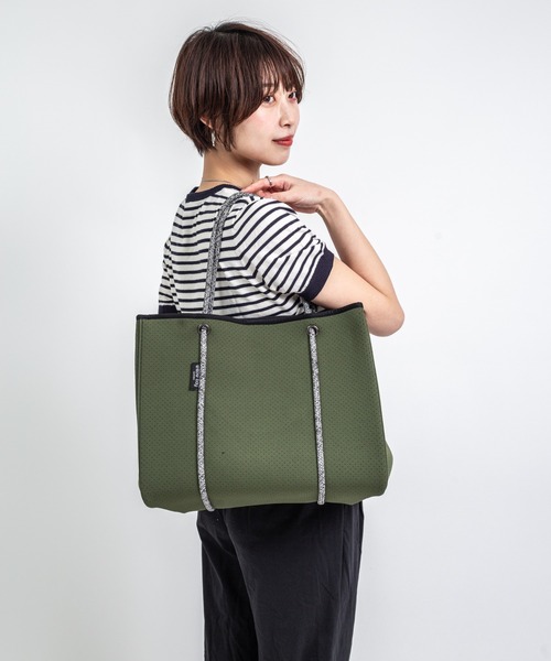 Willow Bay(ウィローベイ)の「【Willow Bay/ウィローベイ】トートバッグ マザーズバッグ(トートバッグ・レディース・ブラック×ブラック/ホワイト×ホワイト/カーキ・FREE)」の18枚目の写真