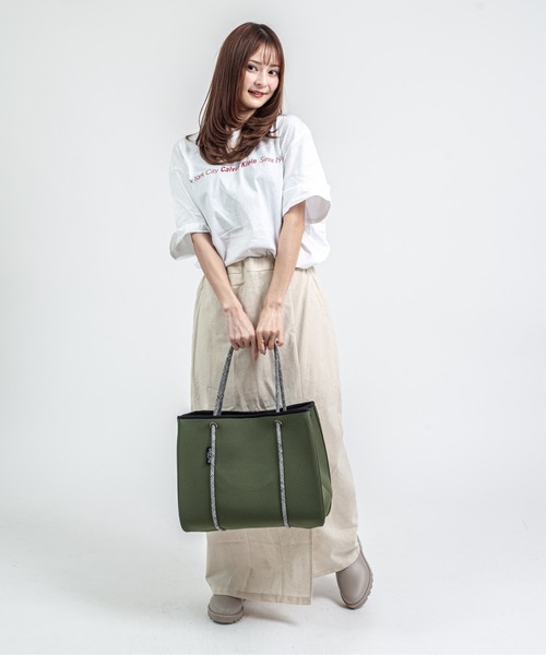 Willow Bay(ウィローベイ)の「【Willow Bay/ウィローベイ】トートバッグ マザーズバッグ(トートバッグ・レディース・ブラック×ブラック/ホワイト×ホワイト/カーキ・FREE)」の20枚目の写真