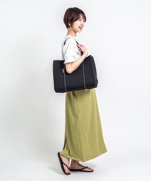 Willow Bay(ウィローベイ)の「【Willow Bay/ウィローベイ】トートバッグ マザーズバッグ(トートバッグ・レディース・ブラック×ブラック/ホワイト×ホワイト/カーキ・FREE)」の12枚目の写真