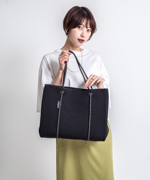 Willow Bay(ウィローベイ)の「【Willow Bay/ウィローベイ】トートバッグ マザーズバッグ(トートバッグ・レディース・ブラック×ブラック/ホワイト×ホワイト/カーキ・FREE)」の11枚目の写真