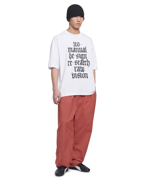 NOMANUAL(NOMANUAL)の「「NOMANUAL /ノーマニュアル」RAW VISION T-SHIRT(Tシャツ/カットソー・メンズ・ホワイト/ブラック・LARGE/MEDIUM)」の6枚目の写真