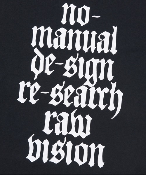 NOMANUAL(NOMANUAL)の「「NOMANUAL /ノーマニュアル」RAW VISION T-SHIRT(Tシャツ/カットソー・メンズ・ホワイト/ブラック・LARGE/MEDIUM)」の16枚目の写真