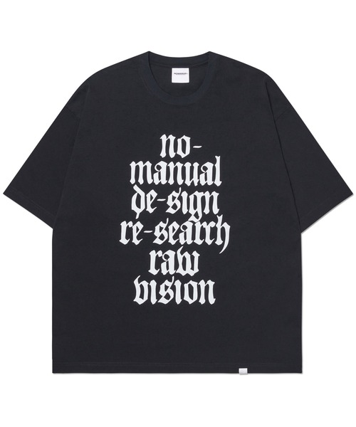 NOMANUAL(NOMANUAL)の「「NOMANUAL /ノーマニュアル」RAW VISION T-SHIRT(Tシャツ/カットソー・メンズ・ホワイト/ブラック・LARGE/MEDIUM)」の14枚目の写真