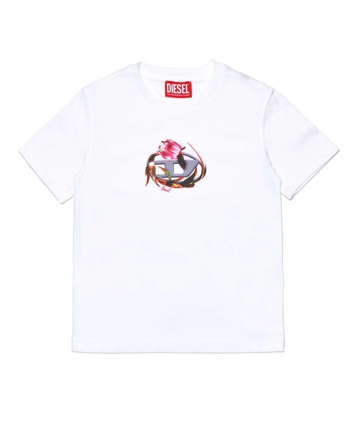 DIESEL（ディーゼル）Kids & Junior ブランドロゴ半袖Tシャツカットソー