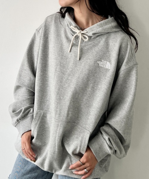 お値下げ❌THE NORTH FACE グレー ×ロゴ刺繍パーカーL お値下げ❌THE NORTH FACE グレー ×ロゴ刺繍パーカーL