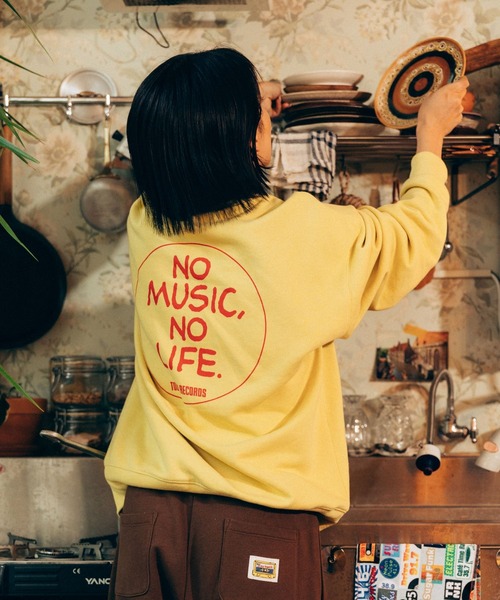 niko and...（ニコアンド）の「【タワーレコード】コラボスウェットプルオーバー（スウェット・レディース・イエロー/ライトグレー/ブラウン・MEDIUM/LARGE）」の3枚目の写真