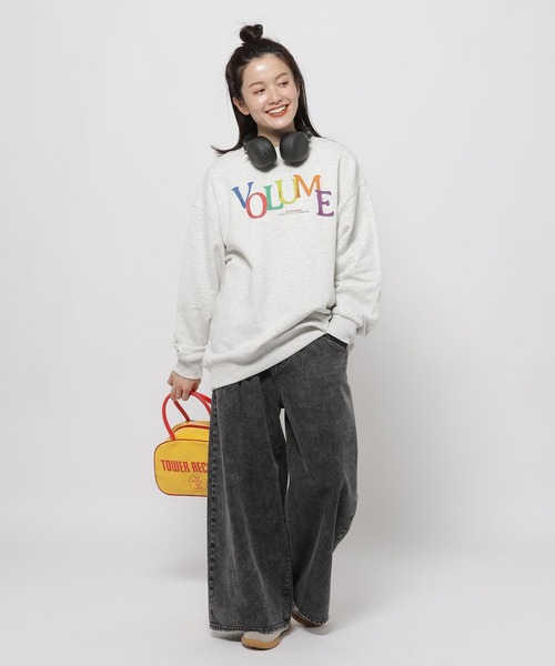 niko and...（ニコアンド）の「【タワーレコード】コラボスウェットプルオーバー（スウェット・レディース・イエロー/ライトグレー/ブラウン・MEDIUM/LARGE）」の4枚目の写真