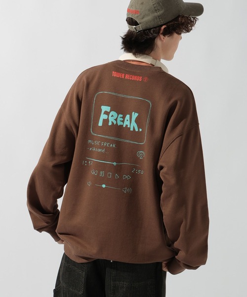 niko and...（ニコアンド）の「【タワーレコード】コラボスウェットプルオーバー（スウェット・レディース・イエロー/ライトグレー/ブラウン・MEDIUM/LARGE）」の13枚目の写真