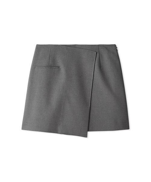 LILY BROWN（リリーブラウン）の「バリエーションラップミニスカート（スカート・レディース・グレー/ブラウン/チェック・0/1）」の2枚目の写真