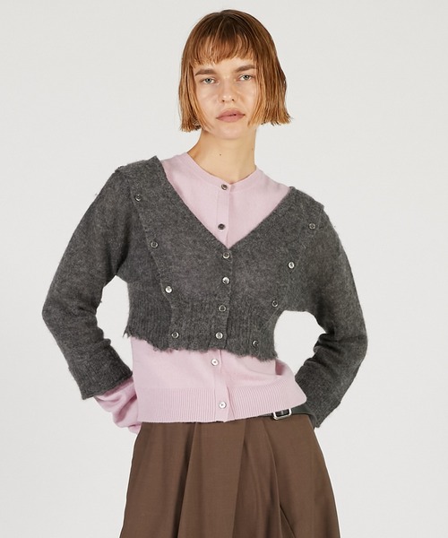 PRANK PROJECT（プランクプロジェクト）の「【Pre-Order】マルチウェイニットセット / Multi-Way Knit Set（ニット/セーター・レディース・グレー/チャコールグレー/ピンク・FREE）」の3枚目の写真