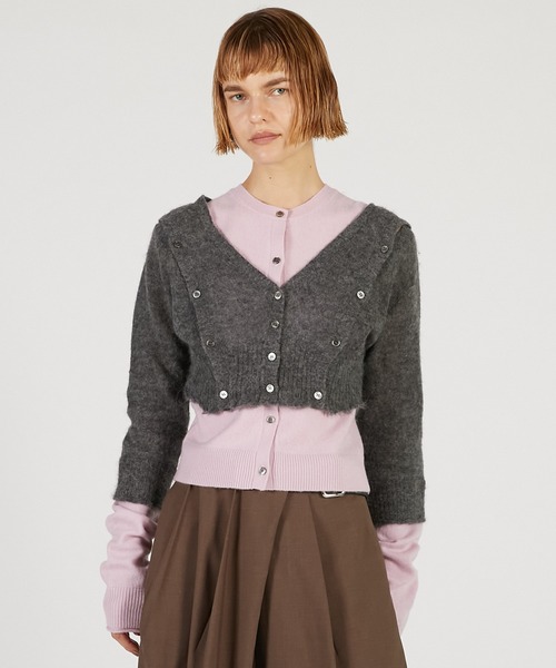 PRANK PROJECT（プランクプロジェクト）の「【Pre-Order】マルチウェイニットセット / Multi-Way Knit Set（ニット/セーター・レディース・グレー/チャコールグレー/ピンク・FREE）」の11枚目の写真