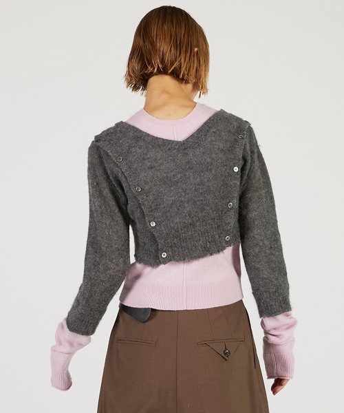 PRANK PROJECT（プランクプロジェクト）の「【Pre-Order】マルチウェイニットセット / Multi-Way Knit Set（ニット/セーター・レディース・グレー/チャコールグレー/ピンク・FREE）」の12枚目の写真