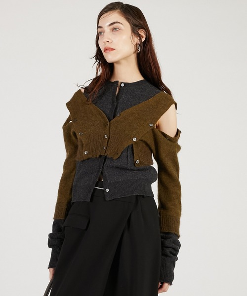 PRANK PROJECT（プランクプロジェクト）の「【Pre-Order】マルチウェイニットセット / Multi-Way Knit Set（ニット/セーター・レディース・グレー/チャコールグレー/ピンク・FREE）」の19枚目の写真