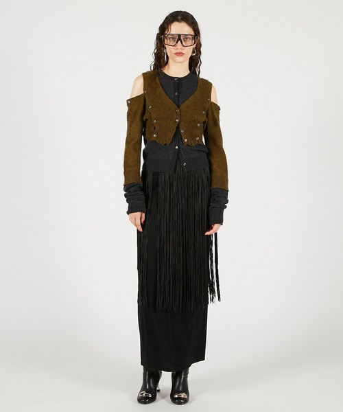 PRANK PROJECT（プランクプロジェクト）の「【Pre-Order】マルチウェイニットセット / Multi-Way Knit Set（ニット/セーター・レディース・グレー/チャコールグレー/ピンク・FREE）」の5枚目の写真