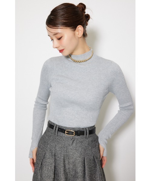 2025AW】サムホール付きウォッシャブルハイネックニットトップス