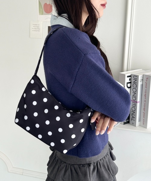 セール】ドット柄水玉ミニショルダーバッグ（ハンドバッグ）｜wears