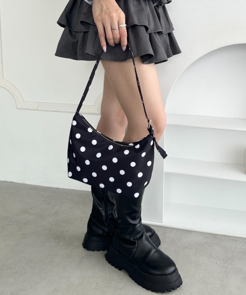 セール】ドット柄水玉ミニショルダーバッグ（ハンドバッグ）｜wears