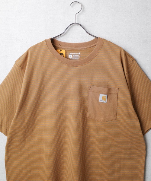 Carhartt（カーハート）の「【T13】【Carhartt/カーハート】RELAXED FIT S/S POCKET T-SHIRT CRHTT106145（Tシャツ/カットソー・メンズ・マルーン/ブラウン/サックスブルー・MEDIUM/LARGE/X-LARGE/SMALL）」の20枚目の写真