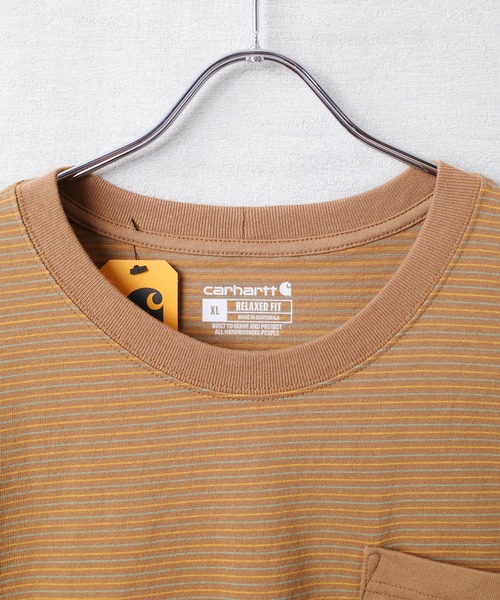 Carhartt（カーハート）の「【T13】【Carhartt/カーハート】RELAXED FIT S/S POCKET T-SHIRT CRHTT106145（Tシャツ/カットソー・メンズ・マルーン/ブラウン/サックスブルー・MEDIUM/LARGE/X-LARGE/SMALL）」の21枚目の写真