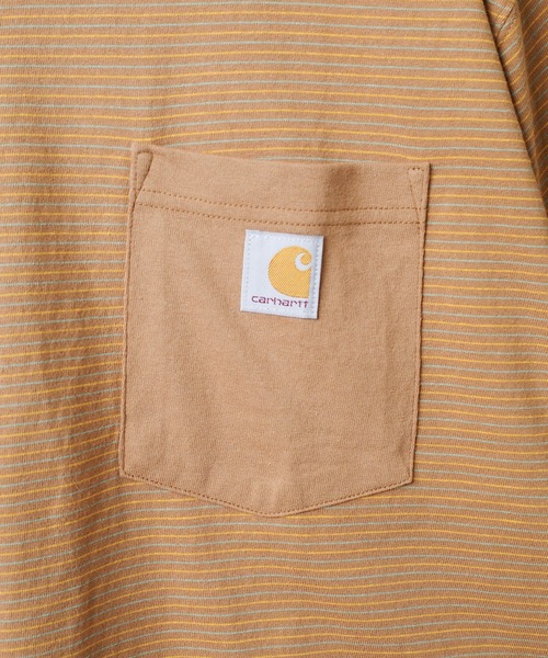 Carhartt（カーハート）の「【T13】【Carhartt/カーハート】RELAXED FIT S/S POCKET T-SHIRT CRHTT106145（Tシャツ/カットソー・メンズ・マルーン/ブラウン/サックスブルー・MEDIUM/LARGE/X-LARGE/SMALL）」の22枚目の写真