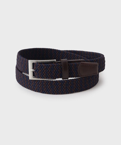 tk.TAKEO KIKUCHI(ティーケータケオキクチ)の「ゴムメッシュベルト(ベルト・メンズ・ブラック/ネイビー系4/ダークブラウン系4・00)」の3枚目の写真