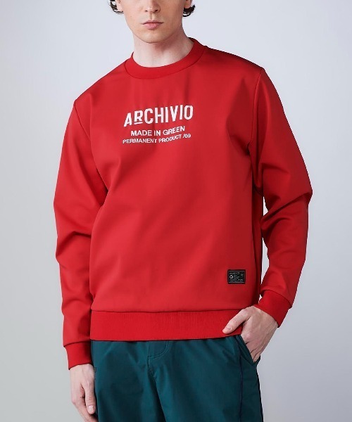 archivio 人気完売商品 アルチビオ モックネックスウェットトップス archivio（アルチビオ）の「<MENS>【メンズ】フロント刺繍UVダンボール