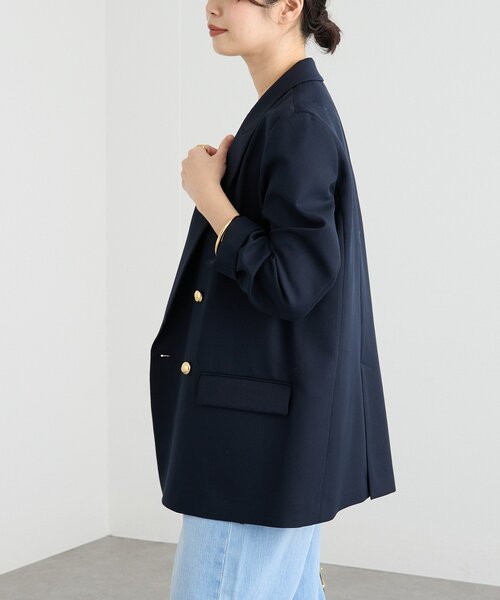 リヴドロワ　ピーチツイルピークドラペルジャケット レディース セール】【軽い着心地】ピーチツイルピークドラペルジャケット