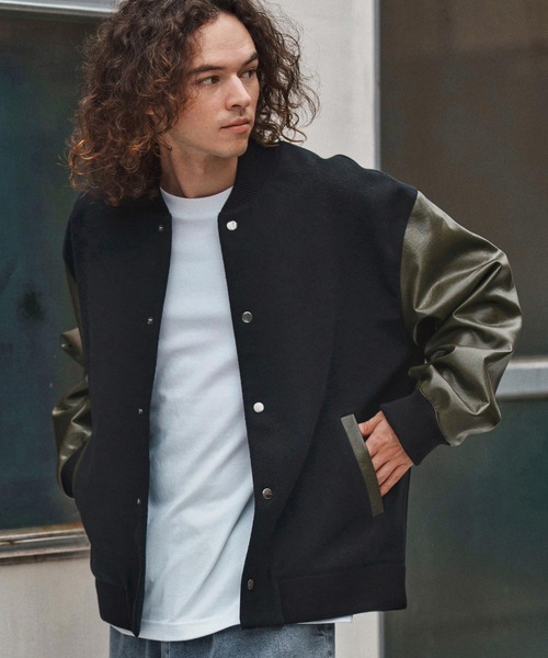 服/ファッション コート スタジャン オーバーサイズ ロゴ スタジャン[品番：TOPW0000383]｜DEVICE