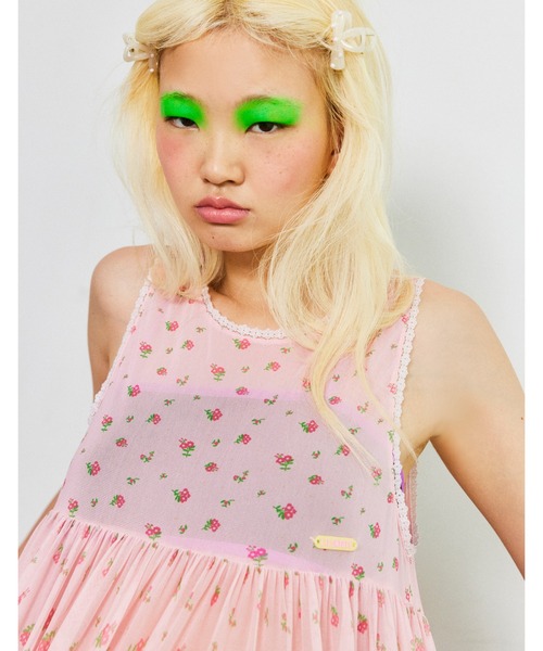 Little sunny bite（リトルサニーバイト）の「original floral tulle dress（ワンピース・レディース・ホワイト/ピンク/ブラウン・MEDIUM/SMALL）」の19枚目の写真