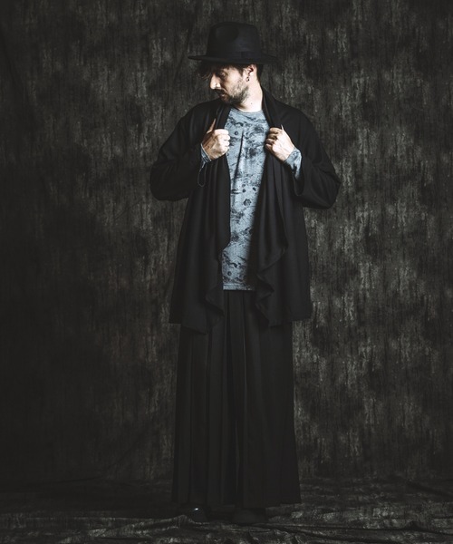 NO ID.（ノーアイディ）の「【NO ID.】Flower Print Rib Pullover / フラワー プリント テレコ プルオーバー（Tシャツ/カットソー・メンズ・ホワイト/グレー/ブラック・ONE SIZE）」の10枚目の写真