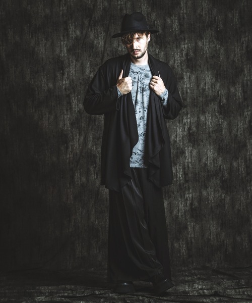 NO ID.（ノーアイディ）の「【NO ID.】Flower Print Rib Pullover / フラワー プリント テレコ プルオーバー（Tシャツ/カットソー・メンズ・ホワイト/グレー/ブラック・ONE SIZE）」の11枚目の写真