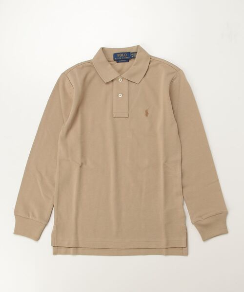 POLO RALPH LAUREN CHILDRENSWEAR（ポロ ラルフ ローレン チルドレンズウェア）の「コットン メッシュ ロングスリーブ ポロシャツ（ポロシャツ・キッズ・ブラウン系3・S/M/L/XL）」の3枚目の写真