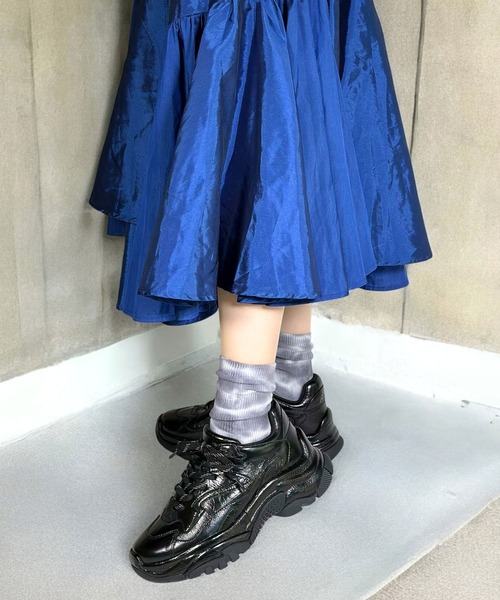 ASH（アッシュ）の「ASH/アッシュ【ADDICT BIS】チャンキースニーカー 厚底 ボリューム 6cmヒール ストリート（スニーカー・レディース・ブラック/レオパード・39/37/36/38）」の7枚目の写真