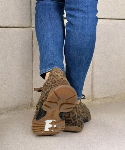 ASH（アッシュ）の「ASH/アッシュ【ADDICT BIS】チャンキースニーカー 厚底 ボリューム 6cmヒール ストリート（スニーカー・レディース・ブラック/レオパード・39/37/36/38）」の14枚目の写真