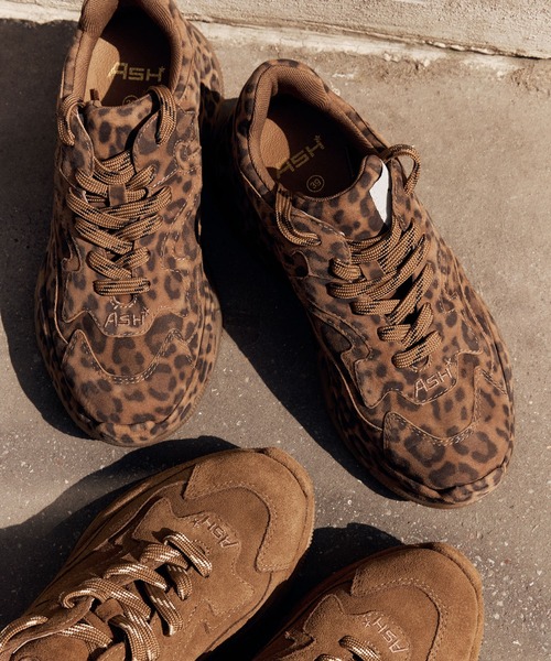 ASH（アッシュ）の「ASH/アッシュ【ADDICT BIS】チャンキースニーカー 厚底 ボリューム 6cmヒール ストリート（スニーカー・レディース・ブラック/レオパード・39/37/36/38）」の17枚目の写真