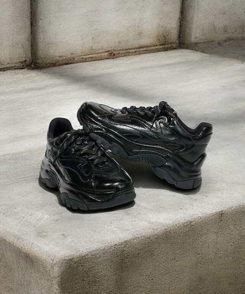 ASH（アッシュ）の「ASH/アッシュ【ADDICT BIS】チャンキースニーカー 厚底 ボリューム 6cmヒール ストリート（スニーカー・レディース・ブラック/レオパード・39/37/36/38）」の15枚目の写真