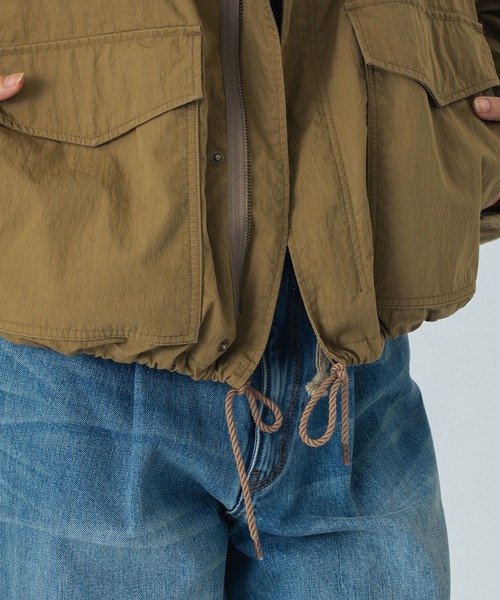 ROSE BUD(ローズバッド)の「(mici)MILITARY JACKET(ミリタリージャケット・レディース・ブラック/ベージュ・ONE SIZE)」の17枚目の写真