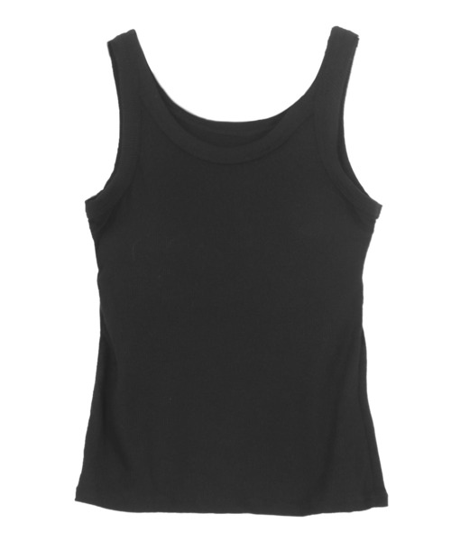 KOBE LETTUCE（コウベレタス）の「カップ付きUネックリブタンクトップ（タンクトップ・レディース・ブルー/ブラック/ホワイト・M）」の13枚目の写真