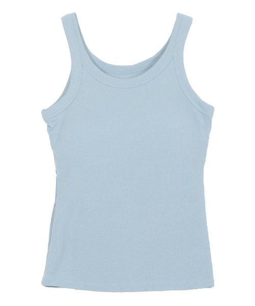 KOBE LETTUCE（コウベレタス）の「カップ付きUネックリブタンクトップ（タンクトップ・レディース・ブルー/ブラック/ホワイト・M）」の14枚目の写真