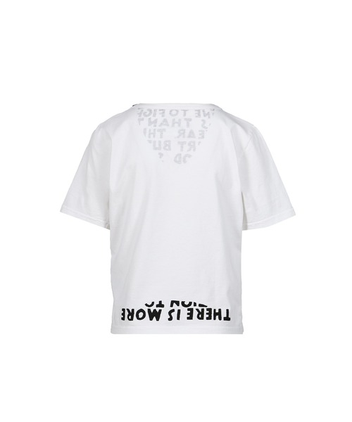 MM6 Maison Margiela(エムエムシックス メゾン マルジェラ)の「T-SHIRT(Tシャツ/カットソー・メンズ・ホワイト・MEDIUM/LARGE)」の2枚目の写真
