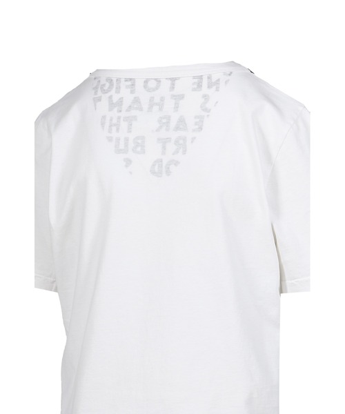 MM6 Maison Margiela(エムエムシックス メゾン マルジェラ)の「T-SHIRT(Tシャツ/カットソー・メンズ・ホワイト・MEDIUM/LARGE)」の4枚目の写真