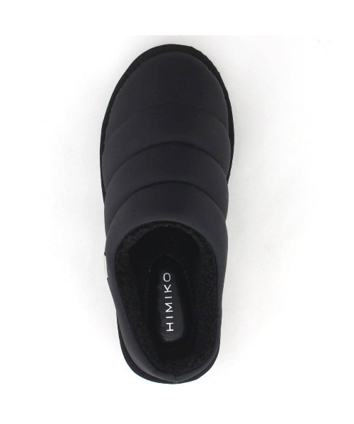 HIMIKO ブラック キルティングサンダル セール】【HIMIKO】【撥水】キルティングボアクロッグ/640011