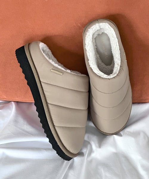 HIMIKO（ヒミコ）の「【HIMIKO】【撥水】キルティングボアクロッグ/640011（サンダル・レディース・グリーン/ベージュ/ブラック・LARGE/SMALL/MEDIUM/X-LARGE/XX-LARGE）」の6枚目の写真