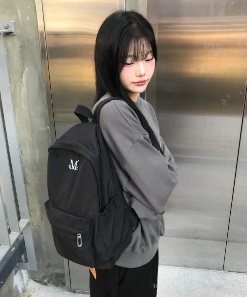 MUCENT(ムセント)の「◇MUCENT◇ブランド直輸入正規品/ドンダ シグネチャー ロゴ バックパック DONDA SIGNATURE LOGO BACK PACK(バックパック/リュック・レディース・ブラック・FREE)」の10枚目の写真