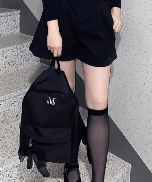 MUCENT(ムセント)の「◇MUCENT◇ブランド直輸入正規品/ドンダ シグネチャー ロゴ バックパック DONDA SIGNATURE LOGO BACK PACK(バックパック/リュック・レディース・ブラック・FREE)」の12枚目の写真